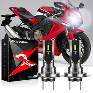 for Honda CBR600F4i 2001-2006 Motorcycle LED Headlight Kit H7 Bright Bulbs - Picture 1 of 9