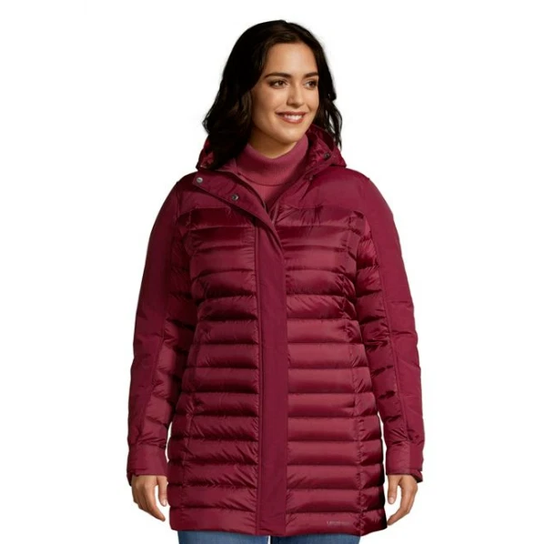 Lands End Puffer Squall & Down Hybrid Winter Coat XL Red Size 18 20 - Image 1 of 4