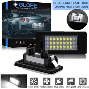 2PC License Plate Lights 6000K White LED For BMW E60 E90 F30 E92 3/4/5 Series - Imagen 1 de 7