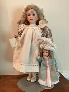 Wendy Lawton June Ramos and her doll, Mary Anne, wood jointed bodies, NICE 1996 - Picture 1 of 13