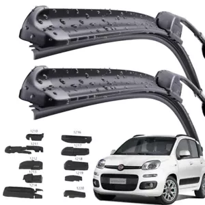 2 Spazzole tergicristalli anteriori antivento fiat panda dal 2012 aeroflat - Foto 1 di 4