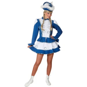 Funkenmariechen Blau Weiss L 42 Damen Garde Kostüm Funken Tanzgarde Tanzmarie - Bild 1 von 1