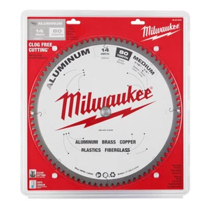 MILWAUKEE 14" ALUMINUM METAL CUTTING CARBIDE CIRCULAR SAW BLADE 80T 48-40-4370 - Picture 1 of 3