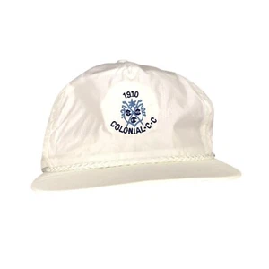 Vintage Colonial Country Club Hat Cap Strapback 1991 Rope Front U.S.A. - Picture 1 of 6