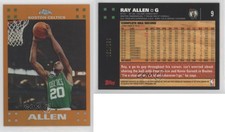 2007-08 Topps Chrome Orange Refractor /199 Ray Allen #9 HOF