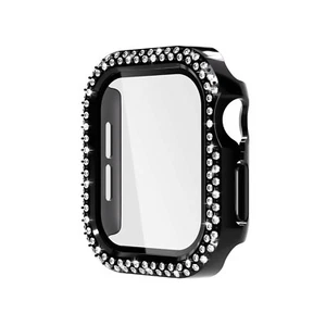For Apple Watch Series 10/9/8/7/Ultra 2/1 Diamond Bling Bumper with Screen Cover - Picture 1 of 21