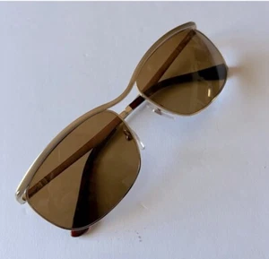 PERSOL MENS KEY WEST SUNGLASSES GOLD FRAMES BRONZE LENSES NWOT - Picture 1 of 13