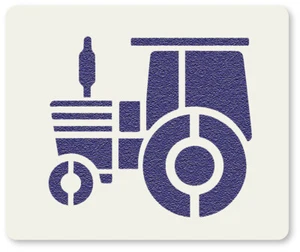 Tractor Design No.1 Kids Crafting Wall Stencil Washable and Reusable Mylar - Picture 1 of 8