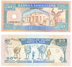 2002 Somaliland banknote 50 Shilings P7d UNC - Picture 1 of 1