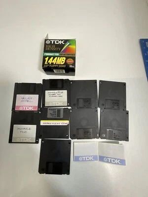 "Lote de 9 disquetes usados de 3,5"" sin probar" Foto 1 de 4