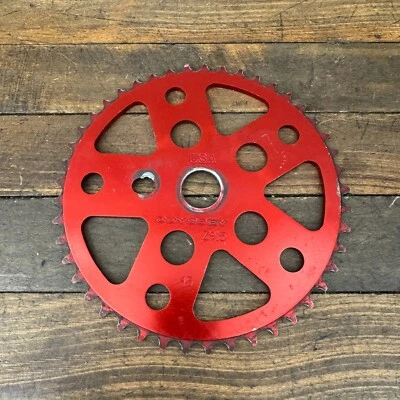 Odyssey Z915 BMX Sprocket 45t Red USA Old School BMX Z-915 45 Tooth Alloy Series - Image 1 of 4
