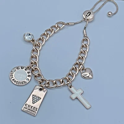 Guess розовое золото тон браслет с брелоками B998 - Изображение 1 из 4