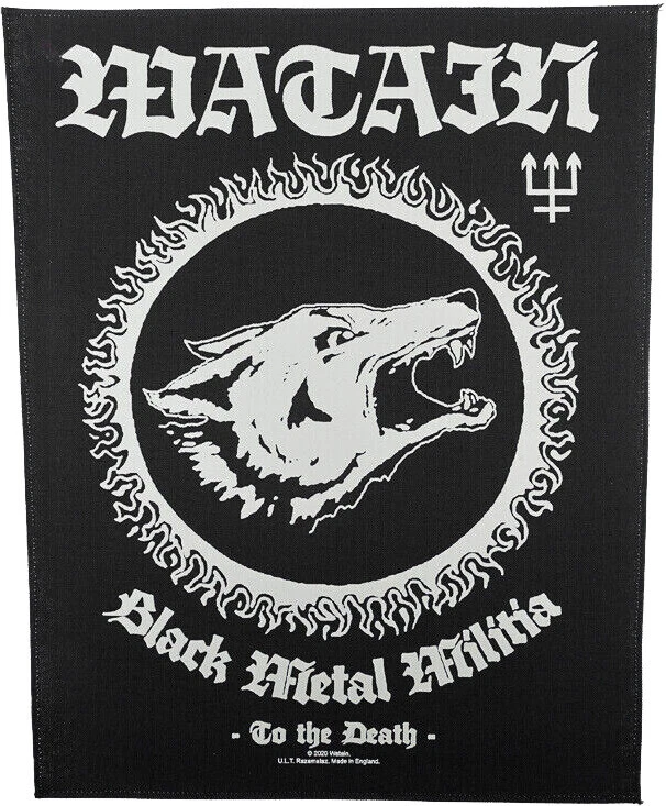 Watain - Black Metal Militia - 14" x 11" Printed Back Patch - Image 1 of 1