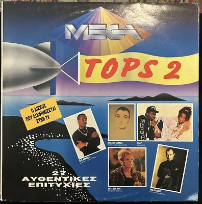Various "Mega Tops 2" 2xLP Greek Compilation inc MC Hammer, Snap, Sinead O'Con.. - Image 1 of 4