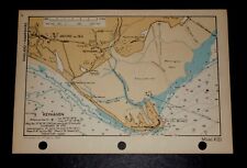 KEYHAVEN, Hampshire - Vintage WW2 Naval/Military South Coast Map 1943