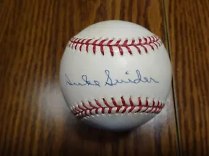 Duke Snider Dodgers Signed Auto ONL Baseball Autograph - Picture 1 of 3