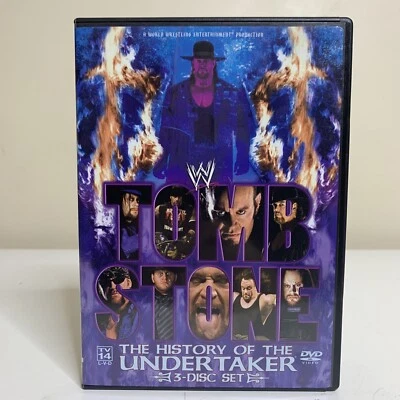 WWE TOMBSTONE: THE HISTORY OF THE UNDERTAKER 3-Disc Wrestling DVD Set WWF Taker - Image 1 of 4