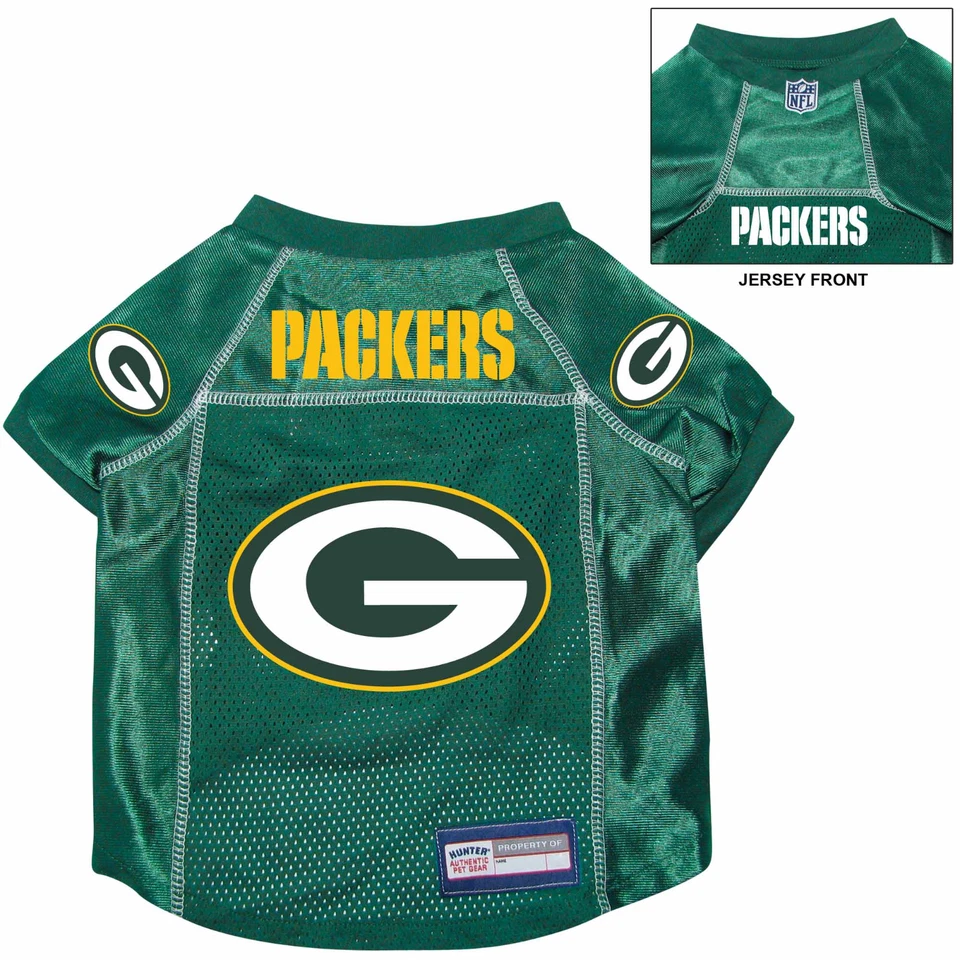 JERSEY PREMIUM GREEN BAY PACKERS PERRO GATO ALTERNATIVO con ETIQUETA DE NOMBRE ELIGE LA TALLA Foto 1 de 1
