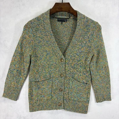 Rag and Bone Sweater Womens Medium Knit Button Wool Cashmere Cardigan Colorful - Image 1 of 4