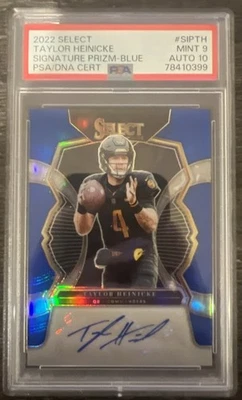 Select Taylor Heinicke Sig. 2022 Prizm Blue 41/99 PSA como nuevo 9 automático 10 Foto 1 de 2