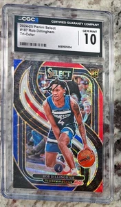 2024-2025 SELECCIONAR IR-COLOR #187 ROB DILLINGHAM ROOKIE CGC 10 *6650 - Imagen 1 de 1