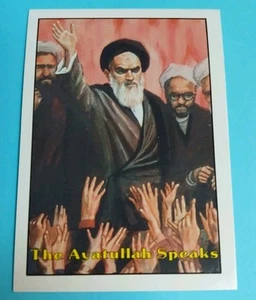 #4 Trading Card "Attacco Terroristico" "L'Ayatollah parla" $2,00 Spedizione Gratuita - Foto 1 di 2