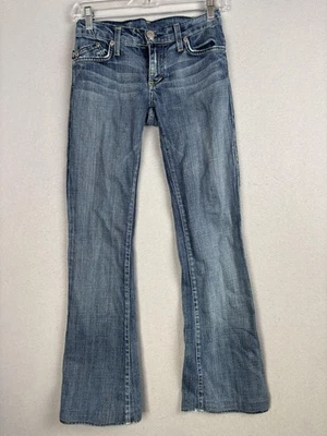 Pantalones de mezclilla Rock & Republic para mujer 24 azules ROJOS tiro bajo corte boot elástico desteñido Foto 1 de 4