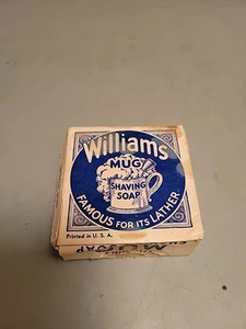 Vintage Williams Mug Shaving Barber Straight Razor Soap - Picture 1 of 8