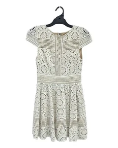Excellent Condition ALICE + OLIVIA Women's White Mini Dress, Size 8 - Picture 1 of 5