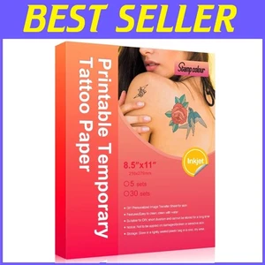 Inkjet Temporary Tattoo Paper 30 Sheets - Picture 1 of 10