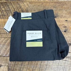 Pantaloni Perry Ellis Portfolio Risoluzione Vestibilità Moderna - Foto 1 di 6