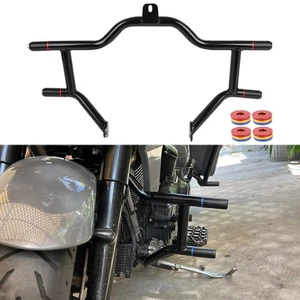 Balck Engine Guard Highway Crash Bar Fit For Harley Touring Road King 2009-2025 - Picture 1 of 15