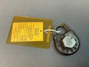 Vintage Antik Selten JB Miller Keyless Lock Co. Zahlenloses Zahlen-Vorhängeschloss - Bild 1 von 13