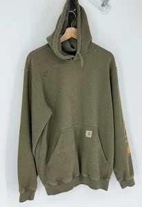 Carhartt Hoodie Pullover Sweatshirt Herren Gr. Medium Loose Fit Grün, Bin - Bild 1 von 12