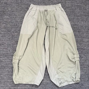 Anthropologie Daily Practice Pants Women Small Green Barrel Pull On Lounge Army - Bild 1 von 12