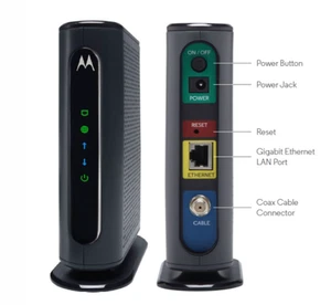 Motorola - MB7220 - 343Mbps - DOCSIS 3.0 - Cable Modem - Picture 1 of 6