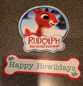 Rudolph und Happy Howlidays Auto Magnete - Bild 1 von 1