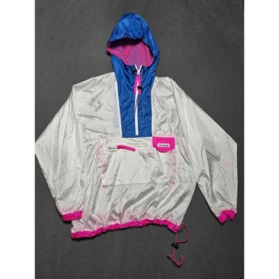 Chaqueta cortavientos vintage Columbia Sportswear Anorak con capucha años 90 para mujer M Foto 1 de 4