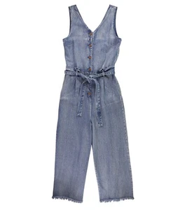 Lola Jeans Womens Denim Jumpsuit, Blue, X-Large - Picture 1 of 2