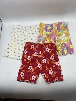 Pantalones Cortos De Colección Y2K Gymboree 18-24 Meses Blanco Conchas Flores Coloridos Foto 1 de 4