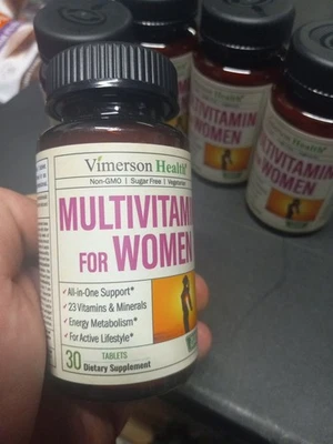 Suplemento dietético multivitamínico para mujer Vimerson Health de 2 botellas 30 por Foto 1 de 4