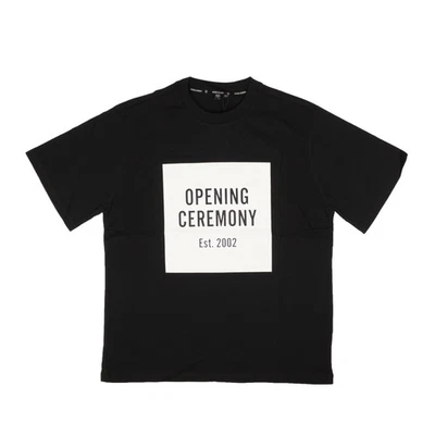 NUEVO CON ETIQUETAS CEREMONIA DE APERTURA Camiseta Manga Corta Algodón Negro Logo OC Talla M $75 Foto 1 de 4