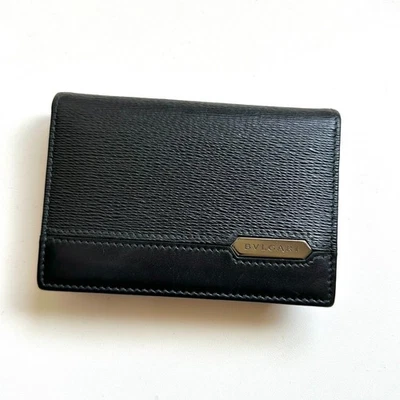 BVLGARI Auténtico Cuero Portatarjetas de Visita Serpenti Scaglie Hombre Foto 1 de 4