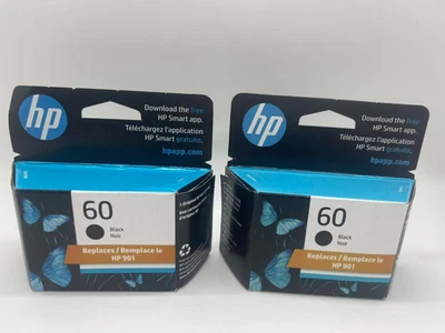 Pack de 2 Cartuchos de Tinta HP 60 Negro - CC640WL Exp 03/2026+ Foto 1 de 2