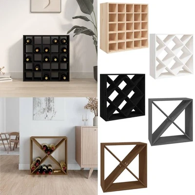 Weinregal Massivholz Kiefer Flaschenregal Weinschrank mehrere Auswahl vidaXL - Bild 1 von 4