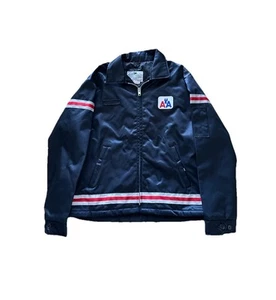Vintage 90s American Eagle Satin Jacket L Reflective Shell Liner Airlines NWOT - Picture 1 of 11