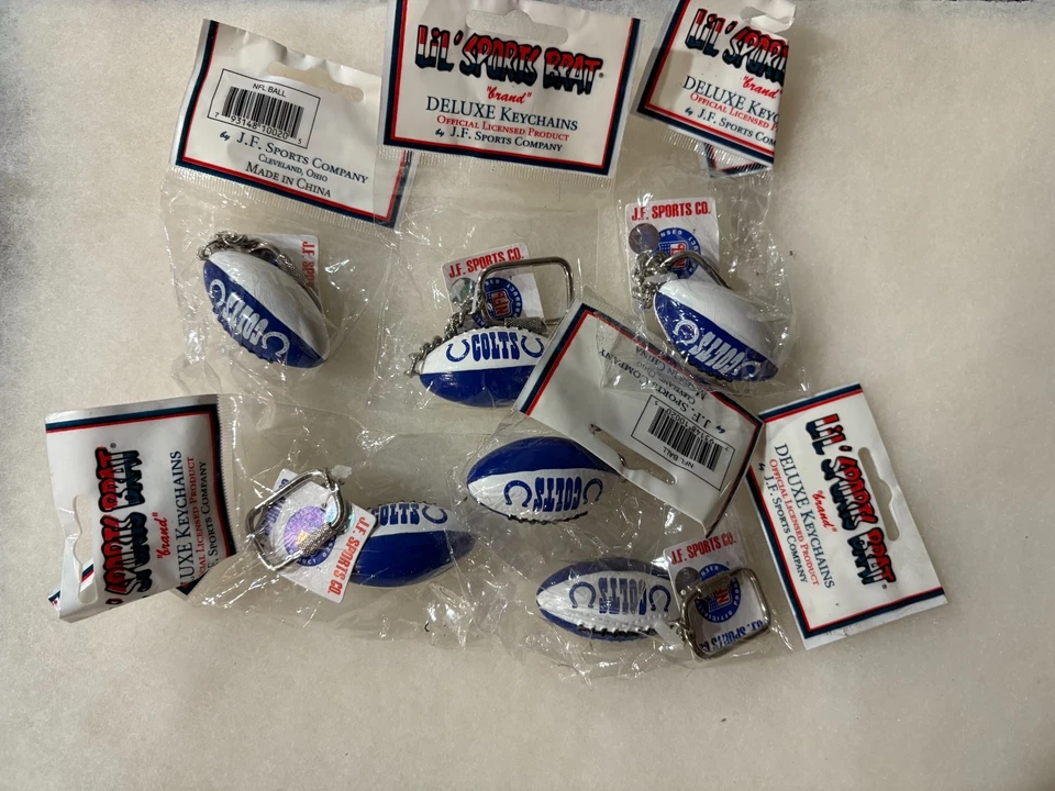 6 J.F. Sports -Indianapolis Colts Football Key Chains - Image 1 of 4