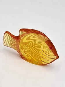 Vintage Abraham Palatnik Mid Century Op Art Lucite gelber Fisch Skulptur - Bild 1 von 6