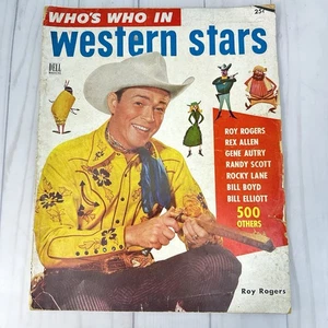1953 Who's Who In Western Stars #3 Roy Rogers Cover Dell Magazine - Picture 1 of 19