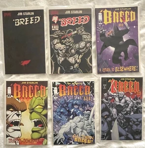 BREED 1, 2 BREED lll 1-3, 5-**6 COMIC LOT-STARLIN ART & STORY MALIBU COMICS 1994 - Picture 1 of 19